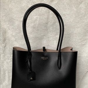 NTW: Kate Spade Eva Large Leather Tote in Black